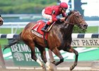 Glorious View repels all challenges to capture the Vagrancy Handicap.<br><a target="blank" href="http://photos.bloodhorse.com/AtTheRaces-1/at-the-races-2013/27257665_QgCqdh#!i=2519687548&k=3xF6h4f">Order This Photo</a>