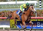 Devil May Care draws off to victory in the Bonnie Miss.<br><a target="blank" href="http://www.bloodhorse.com/horse-racing/photo-store?ref=http%3A%2F%2Fpictopia.com%2Fperl%2Fgal%3Fprovider_id%3D368%26ptp_photo_id%3D8849913%26ref%3Dstory">Order This Photo</a>