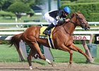 Secret Gypsy scored a two-length win in the Honorable Miss Handicap at Saratoga Race Course.<br><a target="blank" href="http://www.bloodhorse.com/horse-racing/photo-store?ref=http%3A%2F%2Fpictopia.com%2Fperl%2Fgal%3Fprovider_id%3D368%26ptp_photo_id%3D9134901%26ref%3Dstory">Order This Photo</a>
