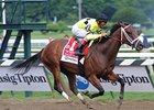 Malibu Prayer turned back favorite Unrivaled Belle to win the Ruffian Handicap at Saratoga.<br><a target="blank" href="http://www.bloodhorse.com/horse-racing/photo-store?ref=http%3A%2F%2Fpictopia.com%2Fperl%2Fgal%3Fprovider_id%3D368%26ptp_photo_id%3D9124897%26ref%3Dstory">Order This Photo</a>