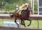 Solitary Ranger comes home alone to win the Arlington-Washington Futurity.