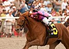 Weemissfrankie bounds home to win the Del Mar Debutante.