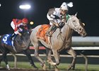 Hightap pulls away late in the Iowa Oaks.