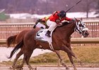 Funnys Approval won the Barbara Fritchie Handicap in February.