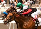 My Gi Gi holds off Lady of Shamrock to win the Honeymoon Handicap.