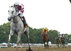 Joyful Victory wins the Molly Pitcher Stakes.