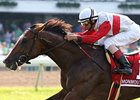 Data Link caught Fourstardave entrant Get Stormy late to win the Monmouth Stakes.