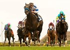 Twirling Candy bounds away from the field to win the Oceanside.<br><a target="blank" href="http://www.bloodhorse.com/horse-racing/photo-store?ref=http%3A%2F%2Fpictopia.com%2Fperl%2Fgal%3Fprovider_id%3D368%26ptp_photo_id%3D9114081%26ref%3Dstory">Order This Photo</a>