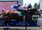 La Rocca overtakes Simply Splendid to win the Ontario Matron.