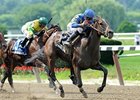 Emma's Encore rolls by them all late to win the Victory Ride Stakes.<br><a target="blank" href="http://photos.bloodhorse.com/AtTheRaces-1/at-the-races-2012/22274956_jFd5jM#!i=1951074590&k=2RrMrG2">Order This Photo</a>