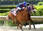 Wildcat Lily gets by Dreaming of Susie to win the Azalea Stakes.