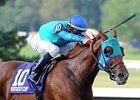Indescribable and Garrett Gomez take the Kentucky Cup Distaff the first of three graded stakes wins for Gomez. <br><a target="blank" href="http://www.bloodhorse.com/horse-racing/photo-store?ref=http%3A%2F%2Fpictopia.com%2Fperl%2Fgal%3Fprovider_id%3D368%26ptp_photo_id%3D8510918%26ref%3Dstory">Order This Photo</a>