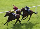 Rizeena wins the Moyglare Stud Stakes.
<br><a target="blank" href="http://photos.bloodhorse.com/AtTheRaces-1/at-the-races-2013/27257665_QgCqdh#!i=2737386350&k=JDt7skT">Order This Photo</a>