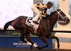 Embur's Song pulls free to win the Hendrie Stakes at Woodbine.