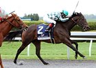 Ice Cream Silence repelled all challenges to win the Doubledogdare Stakes at Keeneland.