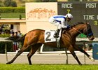Stoneside picks up his first U.S. victory in the San Simeon under Martin Pedroza.<br><a target="blank" href="http://www.bloodhorse.com/horse-racing/photo-store?ref=http%3A%2F%2Fpictopia.com%2Fperl%2Fgal%3Fprovider_id%3D368%26ptp_photo_id%3D4230857%26ref%3Dstory">Order This Photo</a>