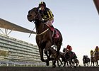 Krypton Factor dominates the Mahab Al Shimaal at Meydan Racecourse.