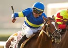 Dice Flavor and Garrett Gomez get up late to win the La Jolla Handicap.