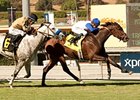 No Jet Lag finishes strong to win the City of Hope Mile.