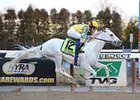 Hansen in the Gotham Stakes.
<br><a target="blank" href="http://www.bloodhorse.com/horse-racing/photo-store?ref=http%3A%2F%2Fpictopia.com%2Fperl%2Fgal%3Fprovider_id%3D368%26ptp_photo_id%3D9822886%26ref%3Dstory">Order This Photo</a>