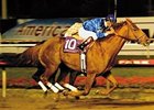 Somethinaboutlaura winning the 2007 A Gleam Invitational (gr. II) at Hollywood Park.<br><a target="blank" href="http://www.bloodhorse.com/horse-racing/photo-store?ref=http%3A%2F%2Fpictopia.com%2Fperl%2Fgal%3Fprovider_id%3D368%26ptp_photo_id%3D1673103%26ref%3Dstory">Order This Photo</a>
