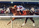 Groupie Doll won the 2012 Presque Isle Downs Masters Stakes.