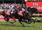 Fiorente wins the Melbourne Cup.
<br><a target="blank" href="http://photos.bloodhorse.com/AtTheRaces-1/at-the-races-2013/27257665_QgCqdh#!i=2884919339&k=rNZrj2g">Order This Photo</a>