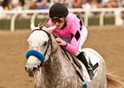 Flashback and Julien Leparoux winning the Robert B. Lewis Stakes.
