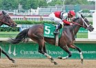 Dubai Majesty pulls away to take the Winning Colors under Jamie Theriot.