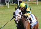 Bluegrass Princess and John Velazquez pull away to a clear win in the first division of the Pin Oak Valley View.<br><a target="blank" href="http://www.bloodhorse.com/horse-racing/photo-store?ref=http%3A%2F%2Fpictopia.com%2Fperl%2Fgal%3Fprovider_id%3D368%26ptp_photo_id%3D8573422%26ref%3Dstory">Order This Photo</a>