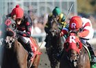 Holiday for Kitten (right) holds off Musical Romance to win the Thoroughbred Club of America.<br><a target="blank" href="http://www.bloodhorse.com/horse-racing/photo-store?ref=http%3A%2F%2Fpictopia.com%2Fperl%2Fgal%3Fprovider_id%3D368%26ptp_photo_id%3D9701098%26ref%3Dstory">Order This Photo</a>