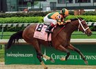 Kentucky Oaks (gr. I) winner Proud Spell will try to add the Delaware Oaks (gr. II) to her resume on July 12. <br><a target="blank" href="http://www.bloodhorse.com/horse-racing/photo-store?ref=http%3A%2F%2Fpictopia.com%2Fperl%2Fgal%3Fprovider_id%3D368%26ptp_photo_id%3D4422138%0D%0A%26ref%3Dstory">Order This Photo</a>