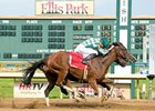 Direct Line wins the Gardenia Handicap at Ellis Park.