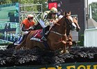 Italian Wedding takes control in the Turf Writers Cup. <br><a target="blank" href="http://photos.bloodhorse.com/AtTheRaces-1/at-the-races-2013/27257665_QgCqdh#!i=2717356786&k=PjbDSDT">Order This Photo</a>