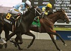 James Street won the 2011 Seagram Cup by a head over Stunning Stag.
