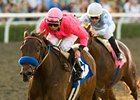 St Trinians is the 119-pound high weight for the Milady.<br><a target="blank" href="http://www.bloodhorse.com/horse-racing/photo-store?ref=http%3A%2F%2Fpictopia.com%2Fperl%2Fgal%3Fprovider_id%3D368%26ptp_photo_id%3D8792502%26ref%3Dstory">Order This Photo</a>
