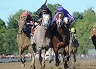 Corfu (right) and Wired Bryan finished a nose apart in the Aug. 11 Saratoga Special Stakes.<br><a target="blank" href="http://photos.bloodhorse.com/AtTheRaces-1/at-the-races-2013/27257665_QgCqdh#!i=2694243707&k=KwRvnD8">Order This Photo</a>