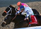 Wilkinson comes through on the inside to capture the Lecomte over Pants On Fire.<br><a target="blank" href="http://www.bloodhorse.com/horse-racing/photo-store?ref=http%3A%2F%2Fpictopia.com%2Fperl%2Fgal%3Fprovider_id%3D368%26ptp_photo_id%3D9379653%26ref%3Dstory">Order This Photo</a>