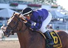 Rainbow is in control in the Jersey Shore Stakes.