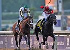 Fort Larned (right) holds off Mucho Macho Man to win the Breeders' Cup Classic.<br><a target="blank" href="http://photos.bloodhorse.com/BreedersCup/2012-Breeders-Cup/Classic/26128658_j8xsjs#!i=2193240130&k=kC2vZxZ">Order This Photo</a>