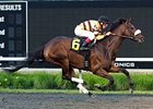 Enchanting Lisa breaking her maiden at Presque Isle Downs.