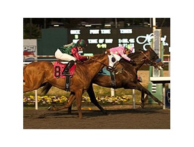 Liaison and Rousing Sermon finished 1-2 in the CashCall Futurity.