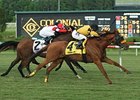London Lane rolls home to upset the Colonial Turf Cup.