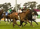 Magical Fantasy (outside) flies late to take the Gamely.