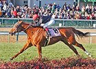 Abaco rolls late to win the Cardinal Handicap at Churchill Downs.
