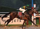 Jardin splashes to victory in the Schuylerville.<br><a target="blank" href="http://www.bloodhorse.com/horse-racing/photo-store?ref=http%3A%2F%2Fpictopia.com%2Fperl%2Fgal%3Fprovider_id%3D368%26ptp_photo_id%3D5231707%26ref%3Dstory">Order This Photo</a>