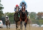 Cluster of Stars runs away from the competition in the Iroquois Stakes.
<br><a target="blank" href="http://photos.bloodhorse.com/AtTheRaces-1/at-the-races-2013/27257665_QgCqdh#!i=2844198144&k=xM56CxN">Order This Photo</a>