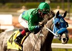 Creative Cause shows his stuff in the Norfolk Stakes at Santa Anita.