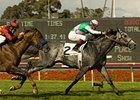 Midships bounds home in the Charles Whittingham Memorial Handicap.