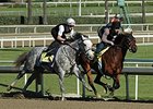 Flashback (outside) works with Den's Legacy at Santa Anita.